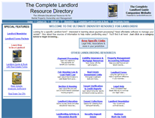 Tablet Screenshot of landlordsresourcedirectory.com